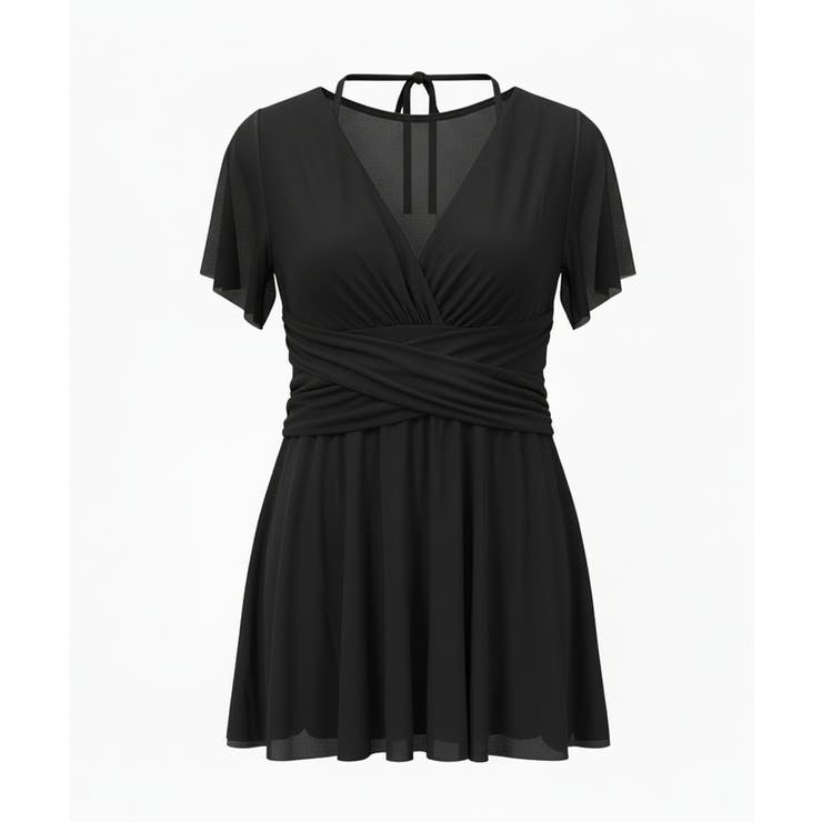 メッシュフレアスリーブカシュクールワンピース水着 | VIVID LADY | 詳細画像13 