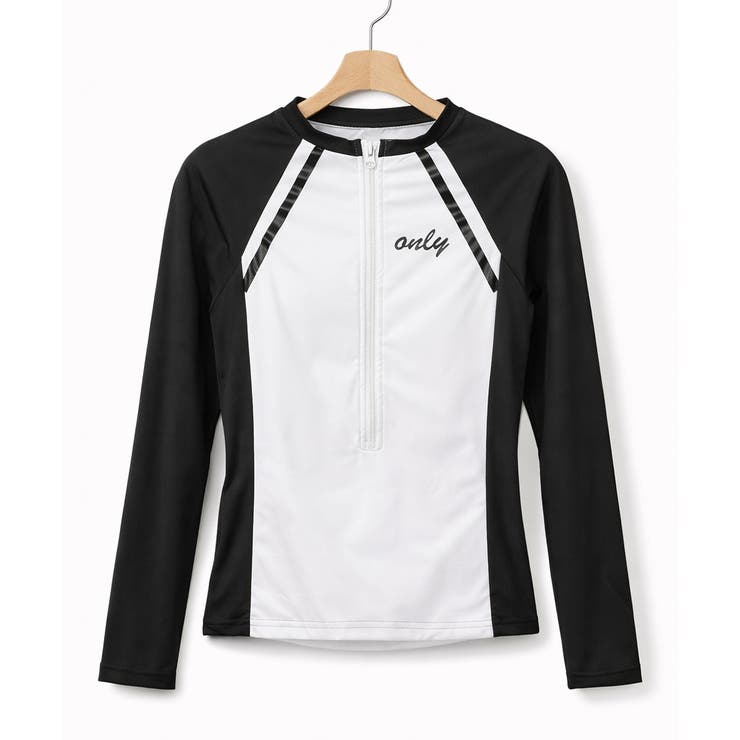 バイカラーハーフジップラッシュガード＆ショーツセットアップ | VIVID LADY | 詳細画像6 