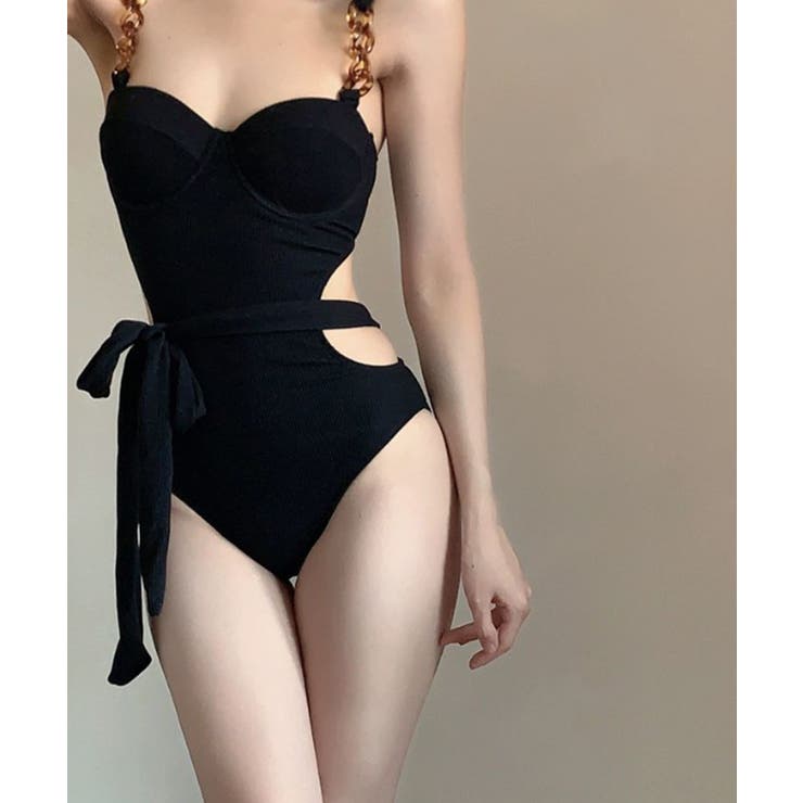 バックオープンリブショルダーアクセント水着 | VIVID LADY | 詳細画像5 