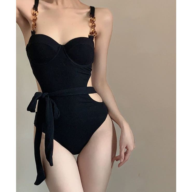 バックオープンリブショルダーアクセント水着 | VIVID LADY | 詳細画像6 