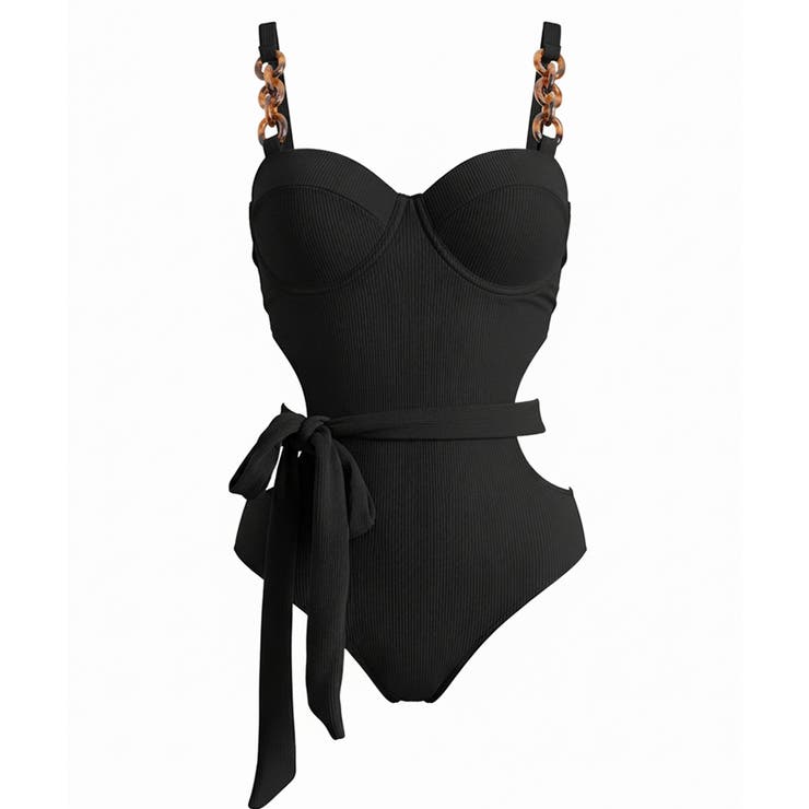 バックオープンリブショルダーアクセント水着 | VIVID LADY | 詳細画像7 