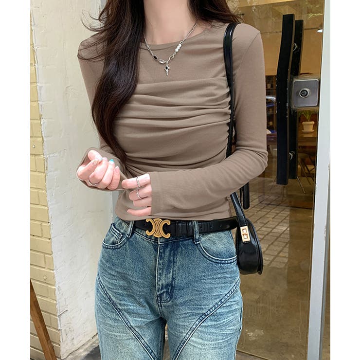 ドレープ シアー切替 ロングスリーブTシャツ | VIVID LADY | 詳細画像12 