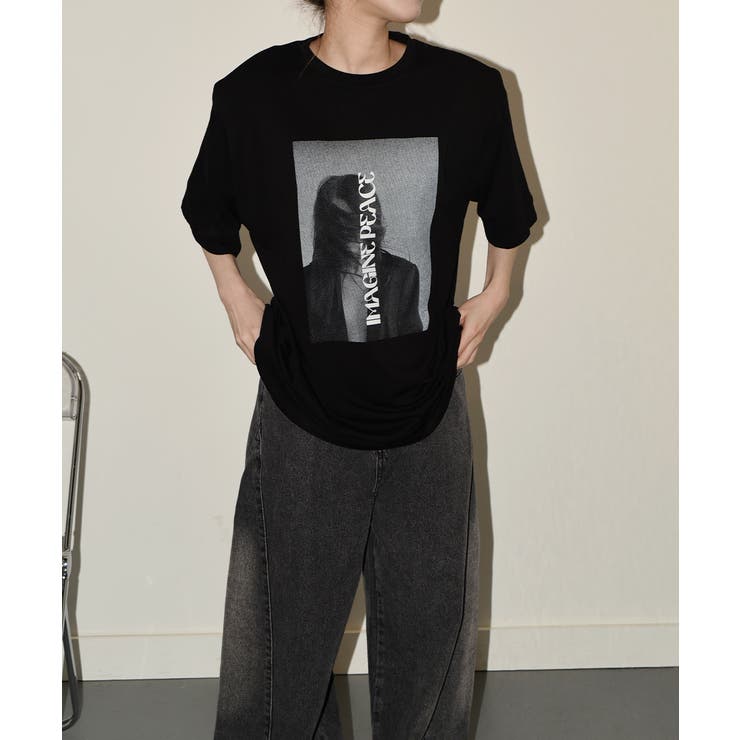 激安アウトレット処分市 | 激安通販のイーサプライ オーバーサイズ プリント Tシャツ[品番：KH000015414]｜VIVID トップス