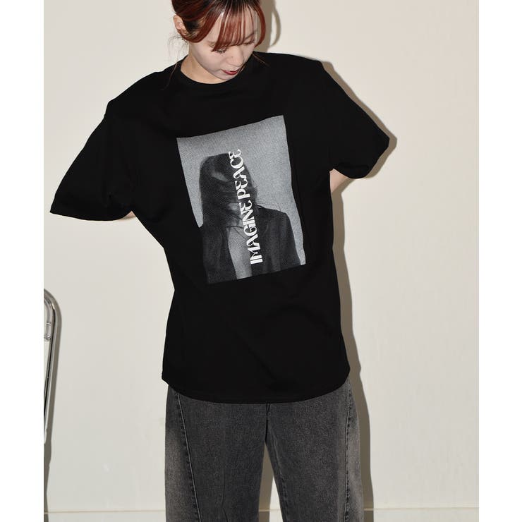早割切符 オーバーサイズ プリント Tシャツ[品番：KH000015414]｜VIVID トップス