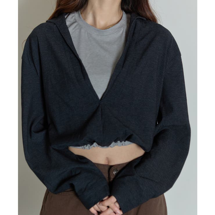 フェイクレイヤード クロップドトップス | VIVID LADY | 詳細画像8 