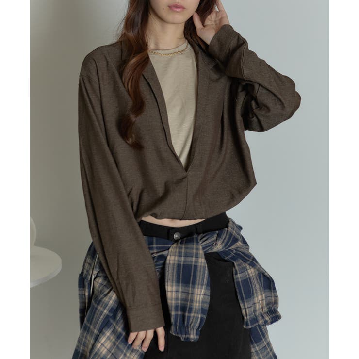 フェイクレイヤード クロップドトップス | VIVID LADY | 詳細画像9 