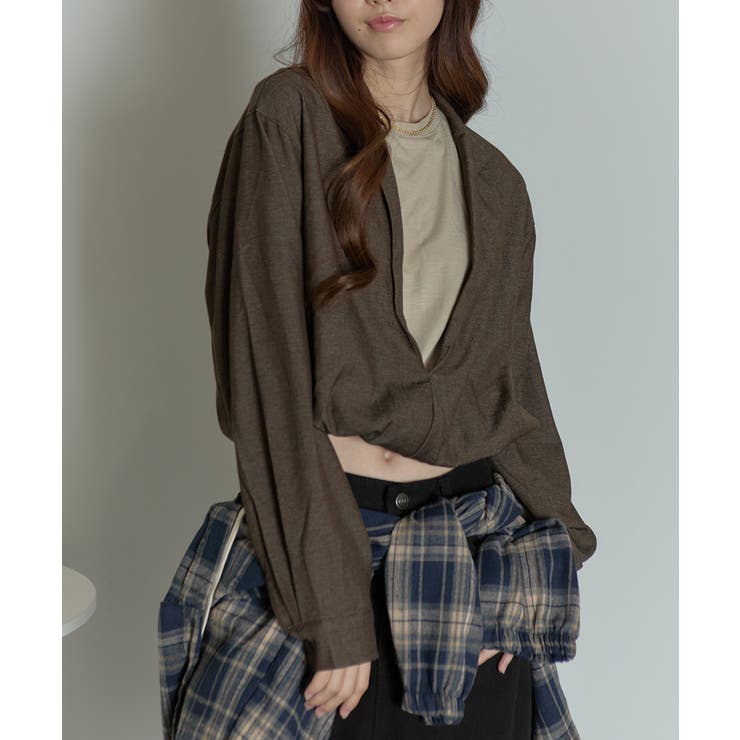 フェイクレイヤード クロップドトップス | VIVID LADY | 詳細画像10 