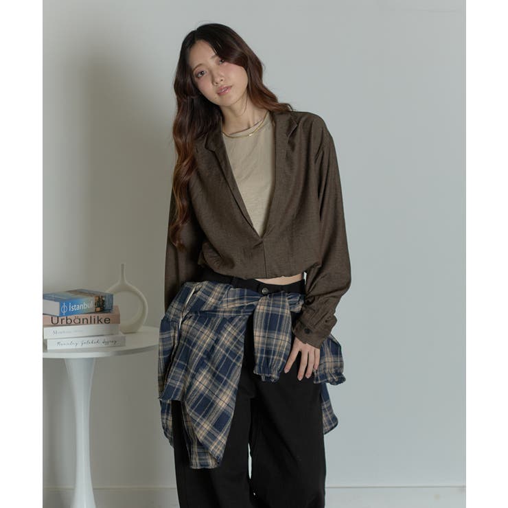 フェイクレイヤード クロップドトップス | VIVID LADY | 詳細画像16 