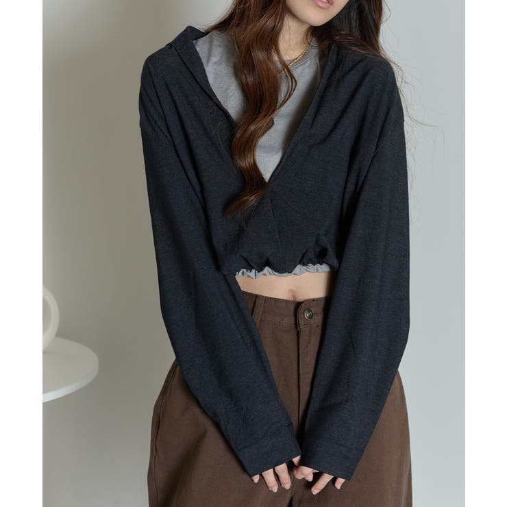 フェイクレイヤード クロップドトップス | VIVID LADY | 詳細画像28 