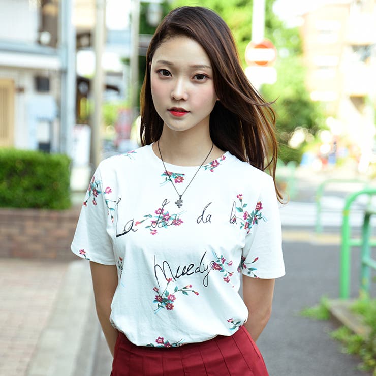 花柄プリントtシャツ レディース 花柄 品番 Kh Vivid Lady ビビッドレディー のレディース ファッション通販 Shoplist ショップリスト