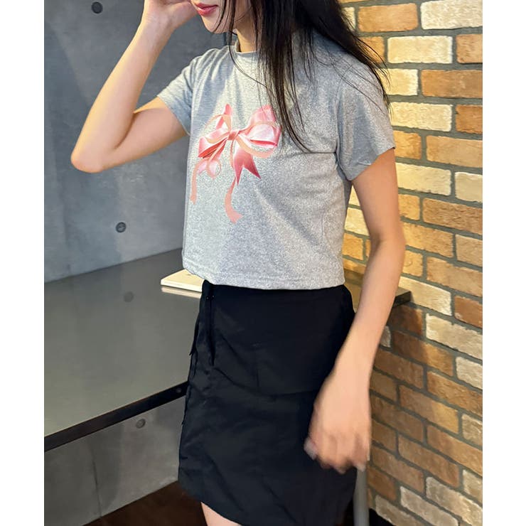 リボンプリント半袖Tシャツ レディース 夏 | VIVID LADY | 詳細画像18 