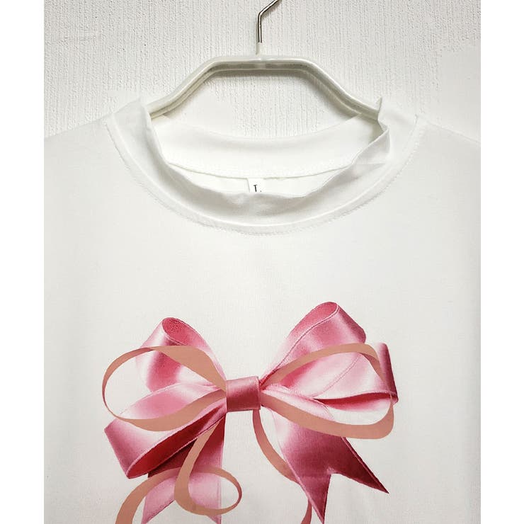 リボンプリント半袖Tシャツ レディース 夏 | VIVID LADY | 詳細画像5 