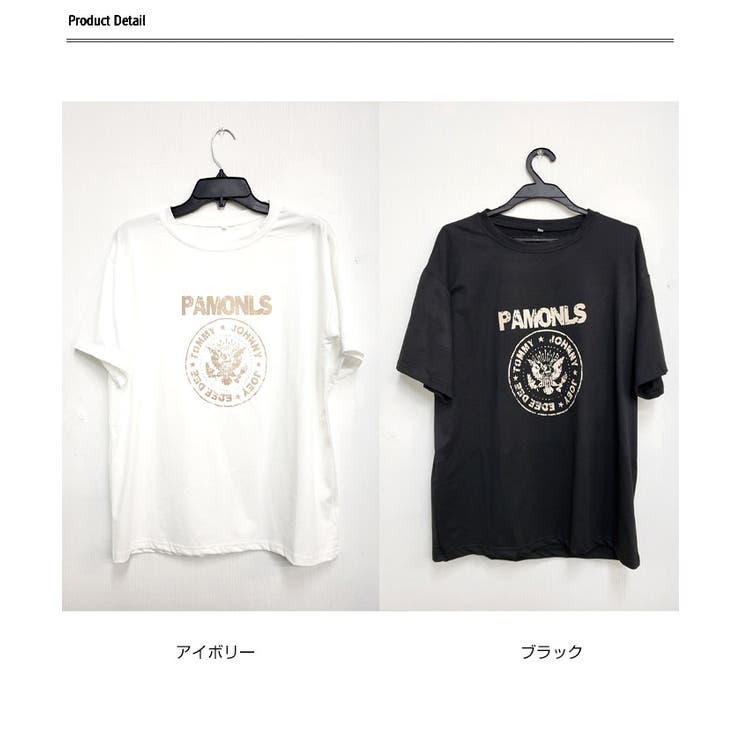 ロゴプリント半袖Tシャツ レディース 夏tシャツ[品番