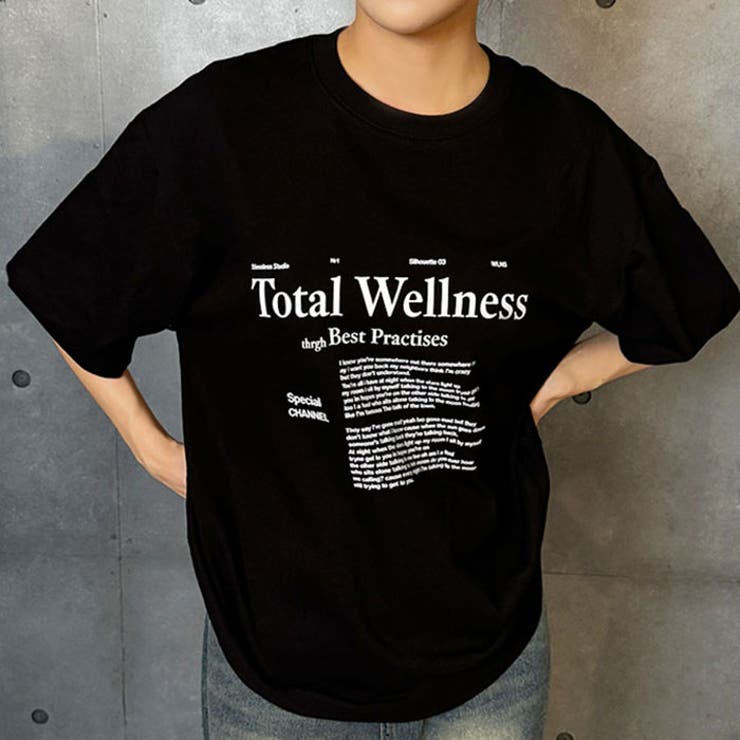 ロゴプリント半袖Tシャツ レディース 夏tシャツ[品番