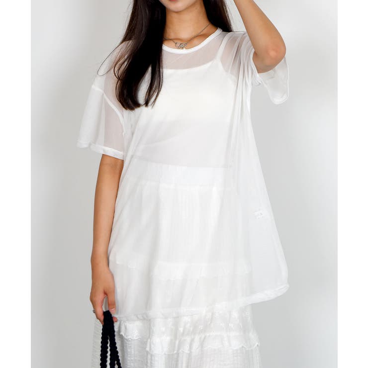 シアー半袖Tシャツ レディース 夏tシャツ | VIVID LADY | 詳細画像8 