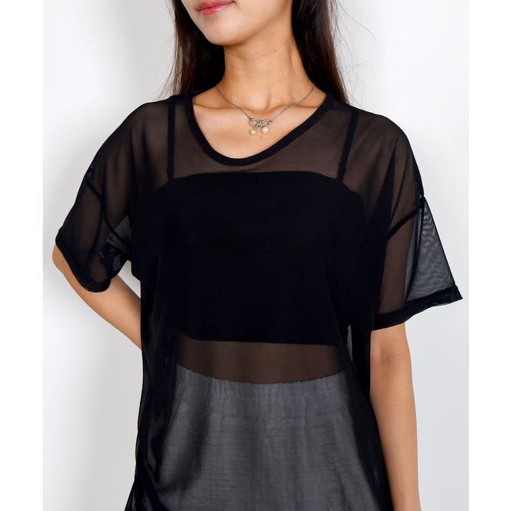 シアー半袖Tシャツ レディース 夏tシャツ | VIVID LADY | 詳細画像14 