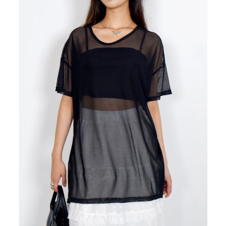 シアー半袖Tシャツ レディース 夏tシャツ | VIVID LADY | 詳細画像15 