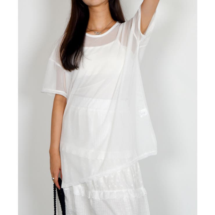 シアー半袖Tシャツ レディース 夏tシャツ | VIVID LADY | 詳細画像10 