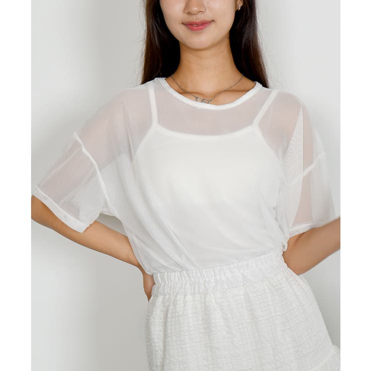 シアー半袖Tシャツ レディース 夏tシャツ | VIVID LADY | 詳細画像13 