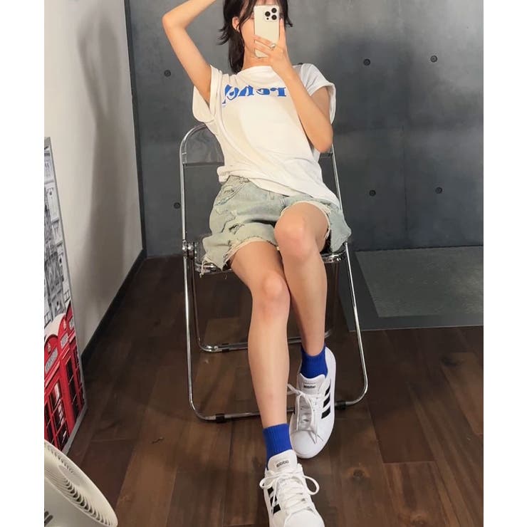 ロゴ半袖Tシャツ レディース クールネック | VIVID LADY | 詳細画像13 