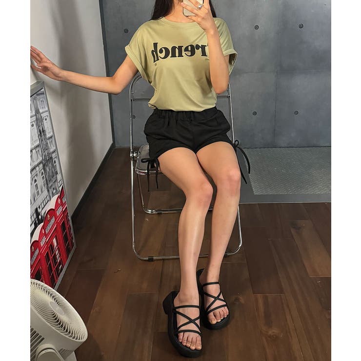 ロゴ半袖Tシャツ レディース クールネック | VIVID LADY | 詳細画像19 