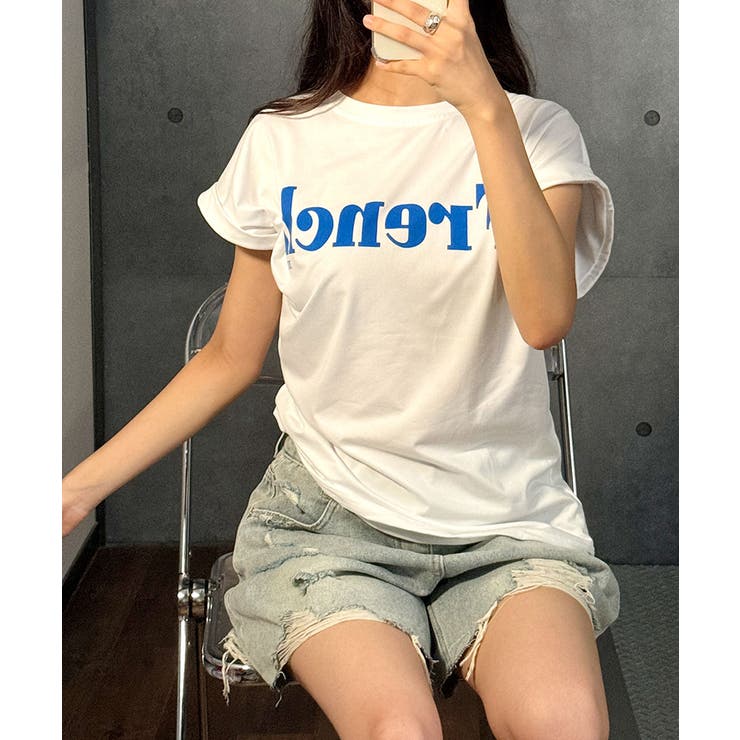 ロゴ半袖Tシャツ レディース クールネック | VIVID LADY | 詳細画像10 