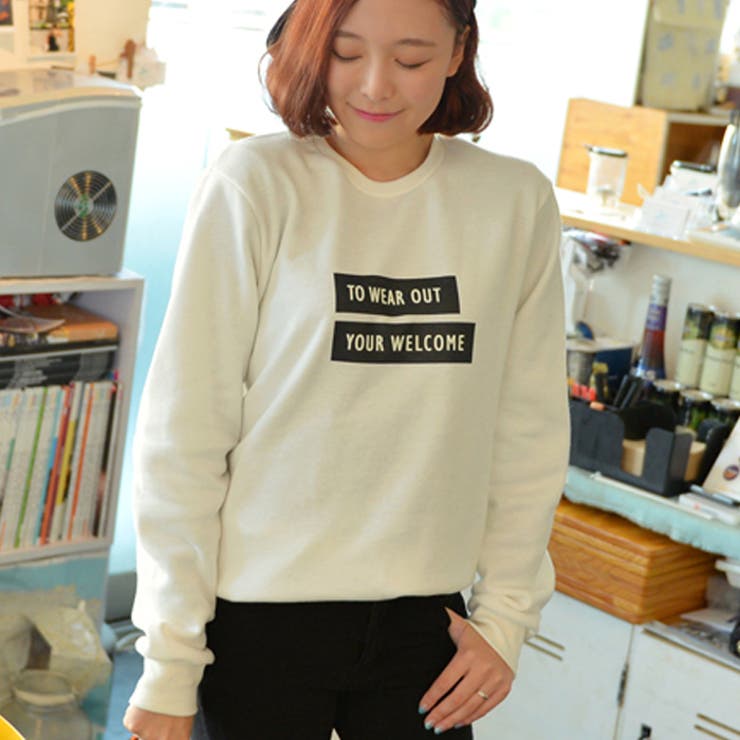 ウェルカムロゴ裏起毛tシャツ レディース 長袖 品番 Kh Vivid Lady ビビッドレディー のレディースファッション通販 Shoplist ショップリスト