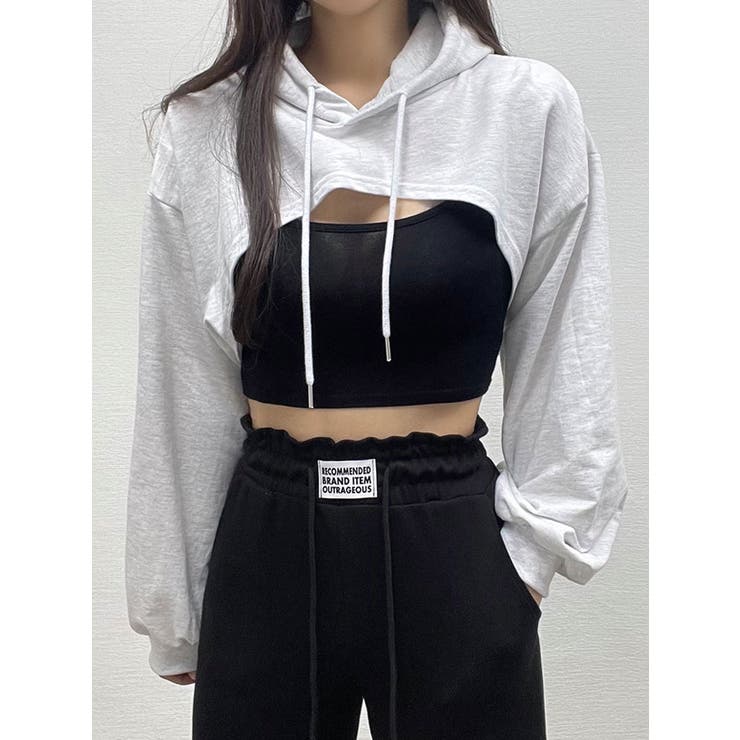 新品タグ付♡KRYCLOTHING♡BABUPK 2・フリルzipパーカー・白 パーカー、スウェット – Tagged 