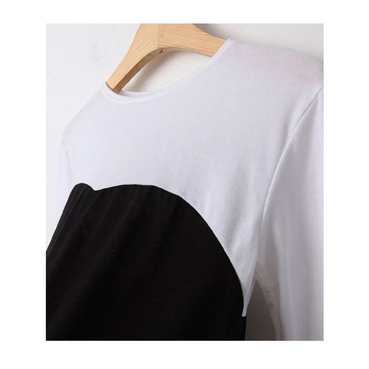 配色クルーネックtシャツ レディース 秋冬 | VIVID LADY | 詳細画像7 