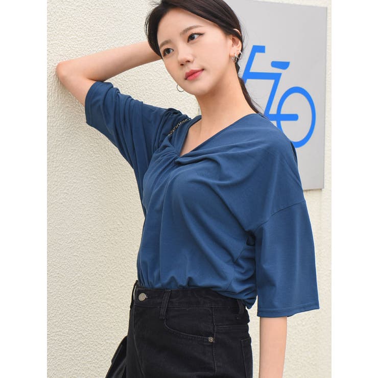 トップス レディース vネックtシャツ | VIVID LADY | 詳細画像10 