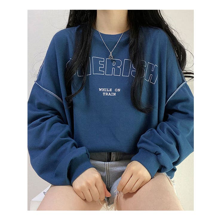 春生地追加 トレーナー 韓国[品番：KH000011601]｜VIVID LADY