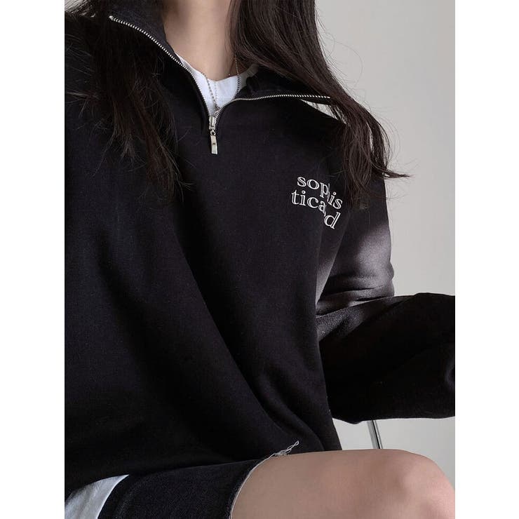 起毛の暖かい秋冬デイリージッパーアノラックトレーナー 裏起毛 韓国 | VIVID LADY | 詳細画像15 