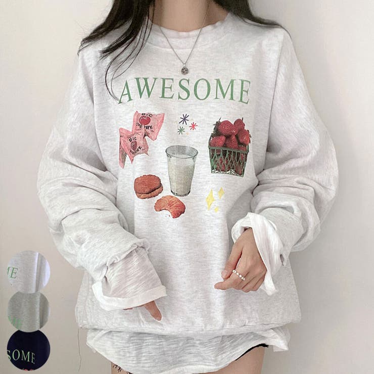 春 ロゴ入りオーバーサイズ トレーナー 品番 Kh Vivid Lady ビビッドレディー のレディース ファッション通販 毎日送料無料 Shoplist ショップリスト