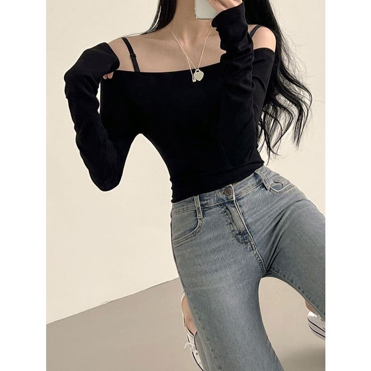 大人っぽい オフショルダー トップス[品番：KH000011961]｜VIVID LADY