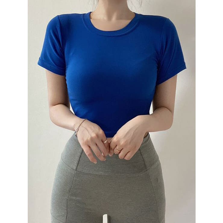 クールクロップド丈半袖Tシャツ レディース 無地 | VIVID LADY | 詳細画像17 