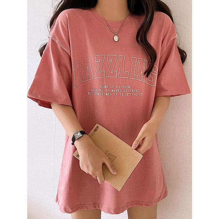 リップサービス　レディース　半袖　ボーダー　ピンク　甘辛　ポロシャツ　Tシャツ リップサービス レディース 半袖 ボーダー ピンク 甘辛 ポロシャツ T