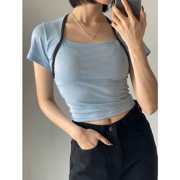 フェミニンで可愛らしい魅クロップド丈半袖Tシャツ レディース 夏 | VIVID LADY | 詳細画像14 