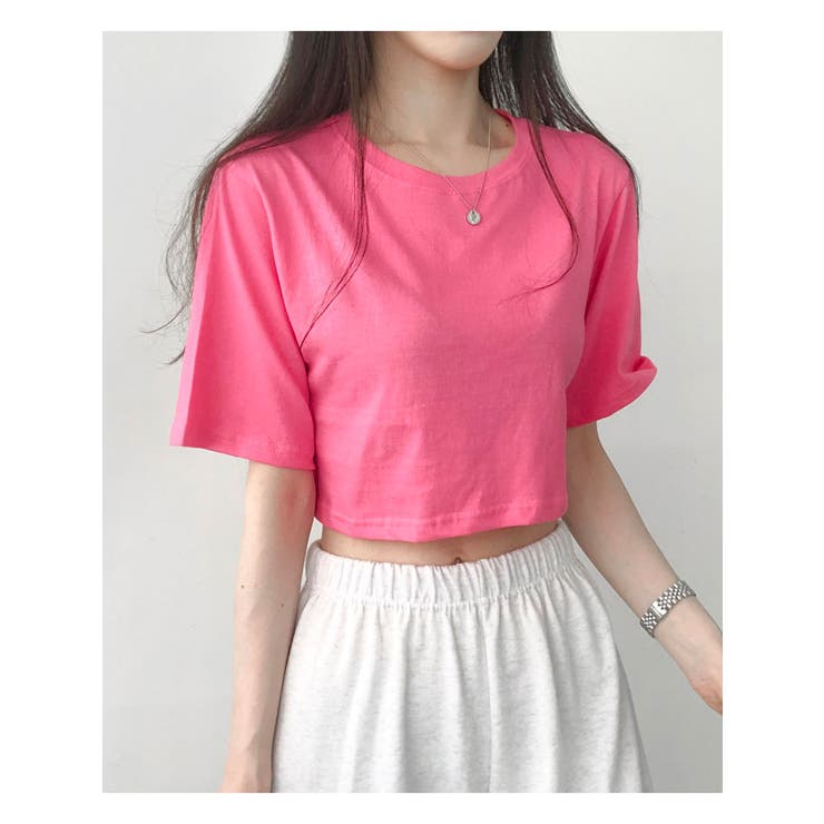 13カラークロップド半袖tシャツ レディース 半袖 | VIVID LADY | 詳細画像25 