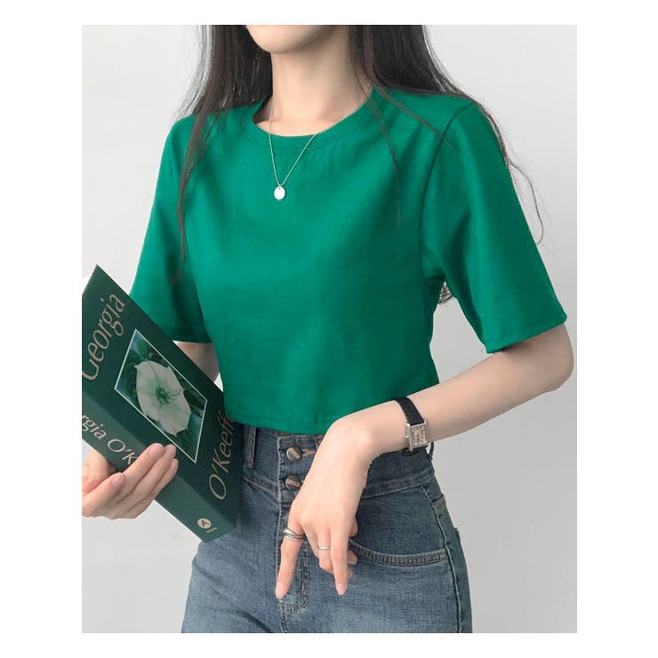 13カラークロップド半袖tシャツ レディース 半袖 | VIVID LADY | 詳細画像31 
