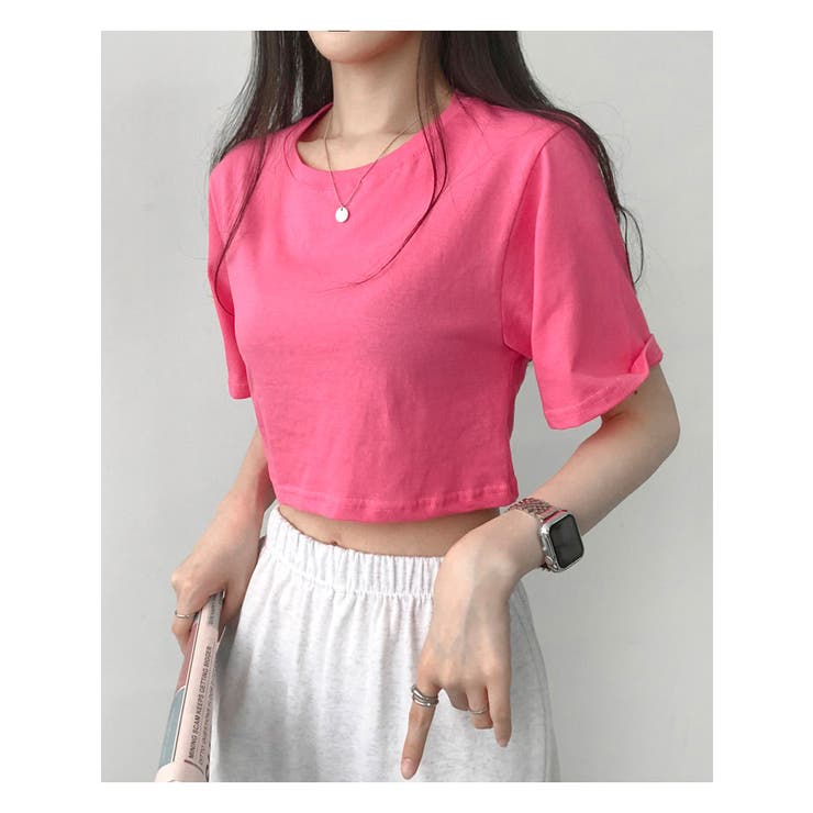 momentel BANDAGE T-Shirt半袖Tシャツ ピンクチビt