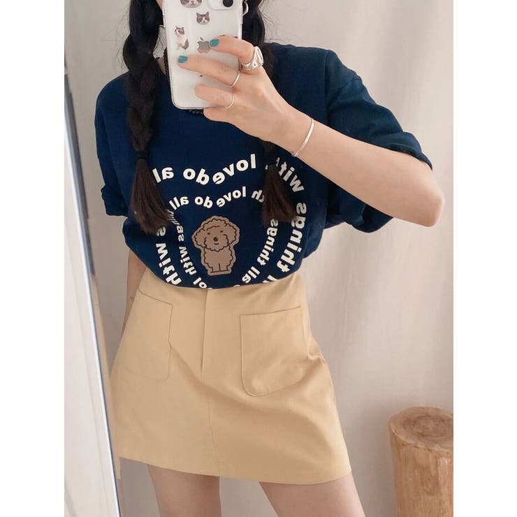 オーバーフィットロゴ入り半袖tシャツ レディース 夏 品番 Kh Vivid Lady ビビッドレディー のレディース ファッション通販 Shoplist ショップリスト