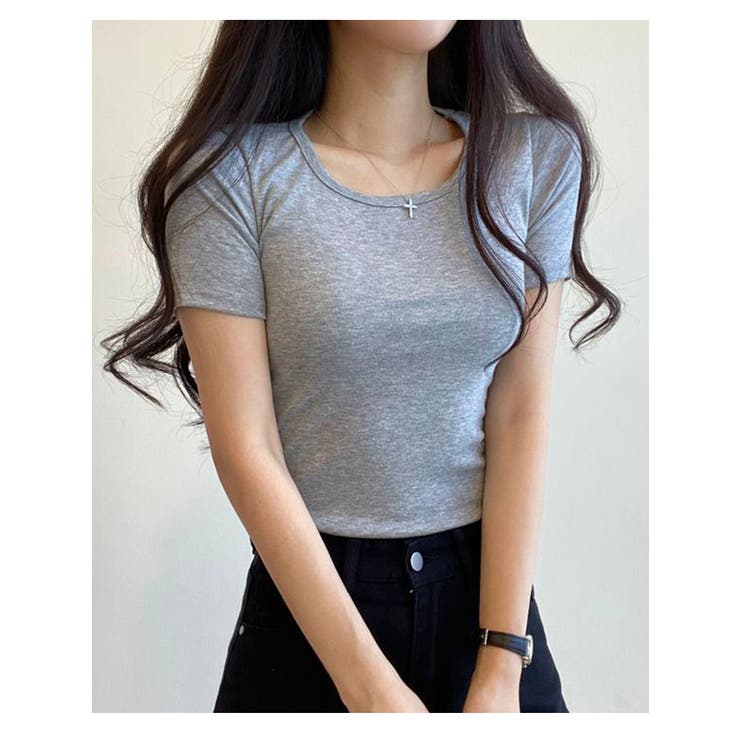 美品 2 イッセイミヤケ レディース アイレット Tシャツ 半袖 グレー 美品 2 イッセイミヤケ レディース アイレット Tシャツ 半袖 グレー