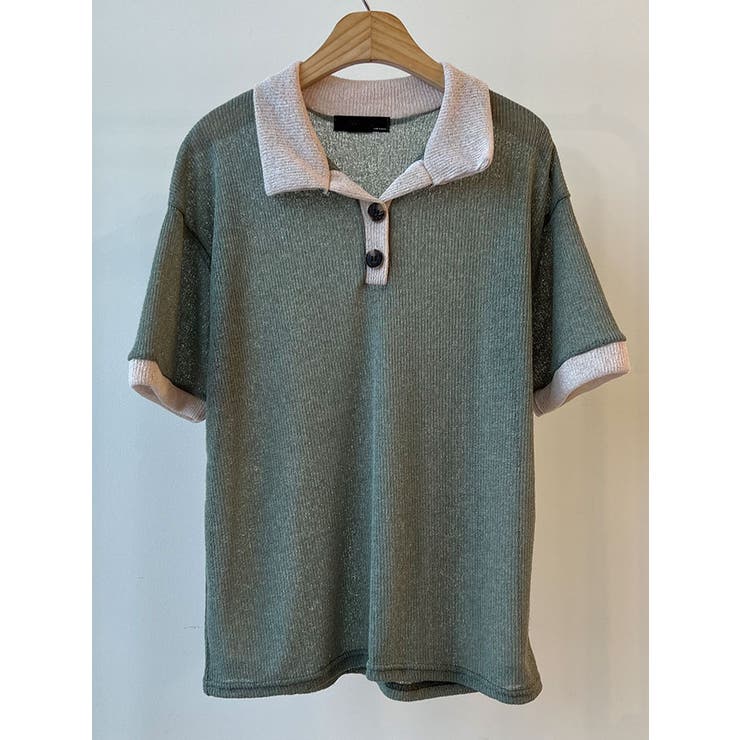 ☆美品☆ On Performance T 半袖　バイカラー バイカラー襟ニット半袖（ニット/セーター）｜TITTY&CO.（ティ