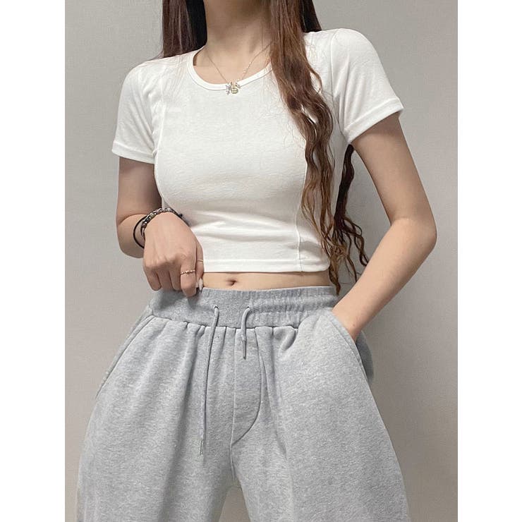 FUMKA_UCHIDA クロップドロングTシャツ ロングスリーブクロップドポケットシャツ【メール便可／100