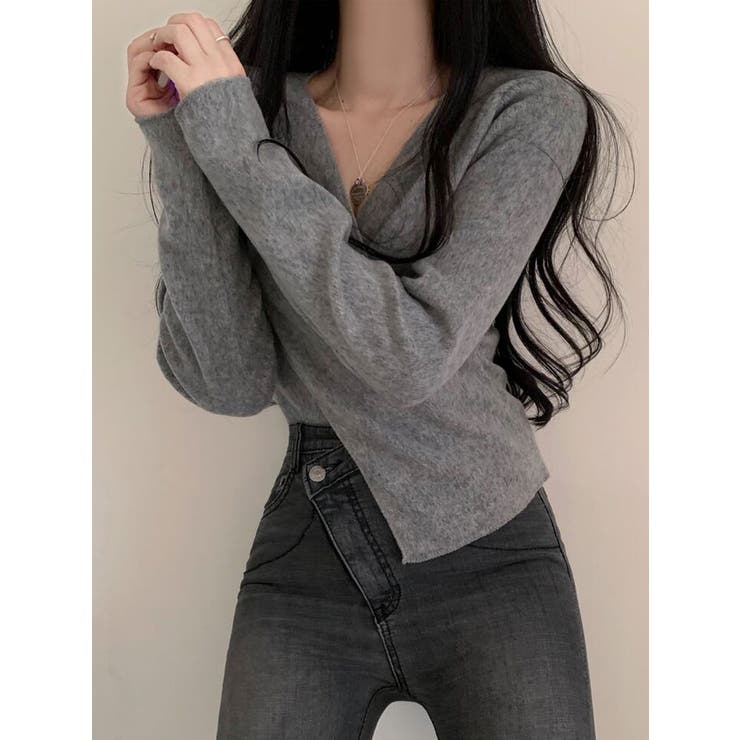 表起毛クロスラップtシャツ 長袖 レディース | VIVID LADY | 詳細画像13 