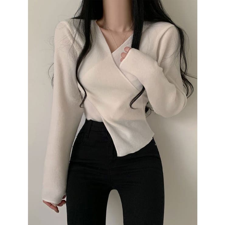 表起毛クロスラップtシャツ 長袖 レディース | VIVID LADY | 詳細画像14 