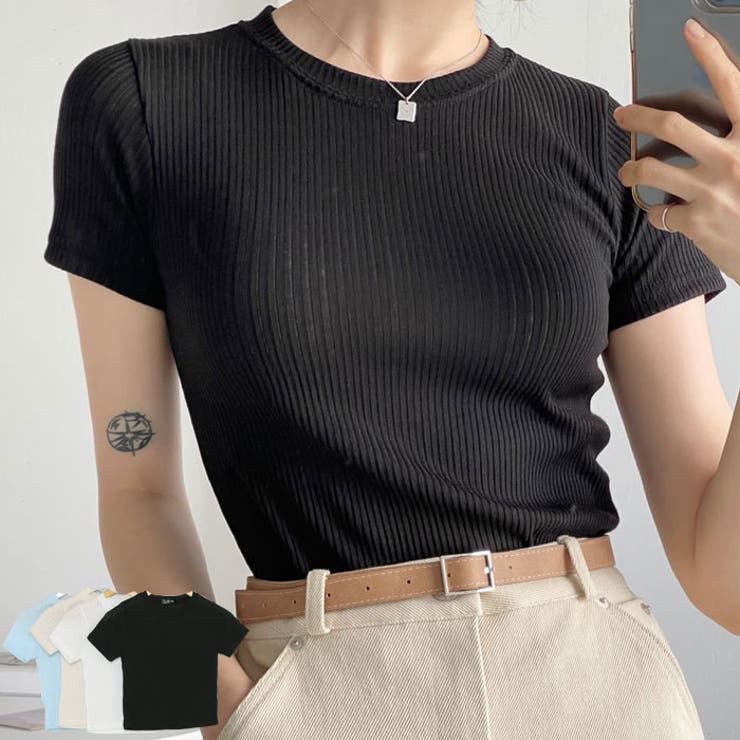 クロップド丈半袖Tシャツ レディース 無地 | VIVID LADY | 詳細画像1 