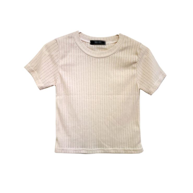 クリーム | クロップド丈半袖Tシャツ レディース 無地 | VIVID LADY