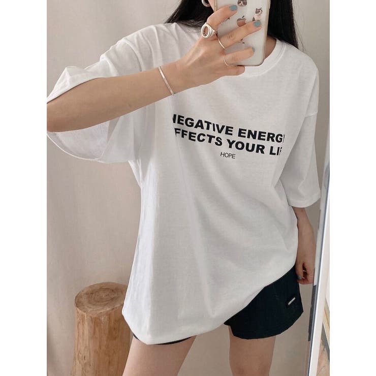 オーバーサイズでユニークな 表裏ロゴ半袖tシャツ レディース 品番 Kh Vivid Lady ビビッドレディー のレディース ファッション通販 Shoplist ショップリスト