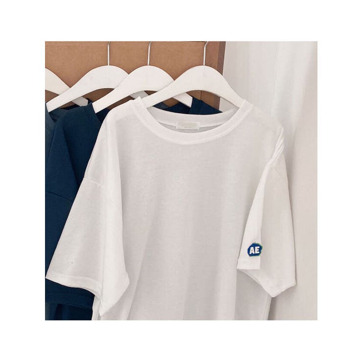 セール】ロゴ入りクロップド丈半袖Tシャツ レディース 配色（T